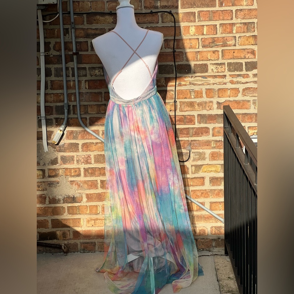 Vibrant Tie-Dye Maxi Dress - Picture 3 of 3
